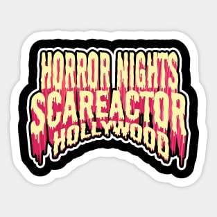 SCAREACTOR HOLLYWOOD (RED) Sticker